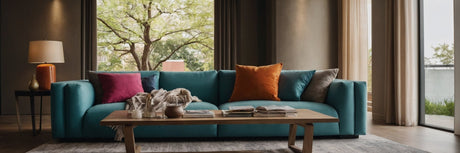 Bryd normen med en farverig sofa - UNOLIVING.COM