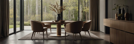 Elegant design og god siddekomfort får du med spisebordsstole med høj ryg - UNOLIVING.COM