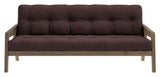 Grab Sovesofa, Brun lakeret fyrretræ, Brown - Unoliving.com