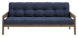 Grab Sovesofa, Brun lakeret fyrretræ, Navy - Unoliving.com