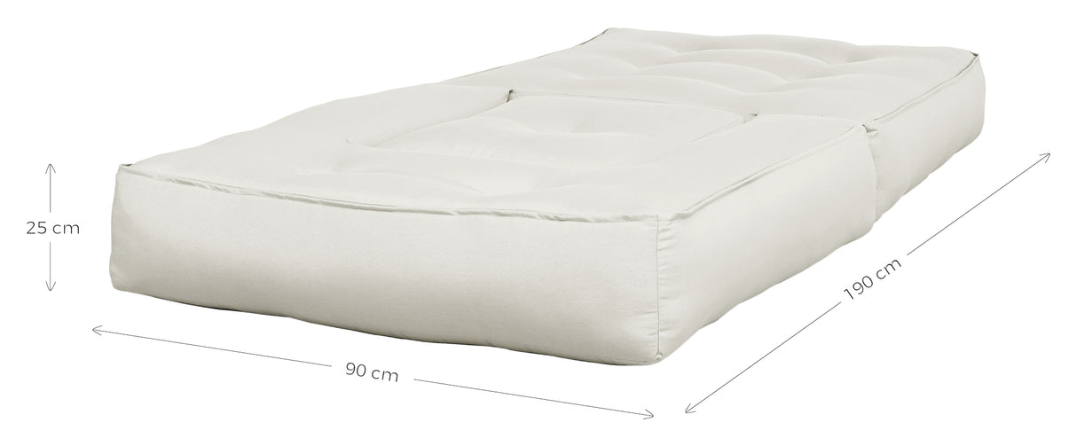 Cube Futon, Ler brun - Unoliving.com