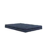 Buckle-Up Futon Sofa, Navy Petroleum Blue - Unoliving.com