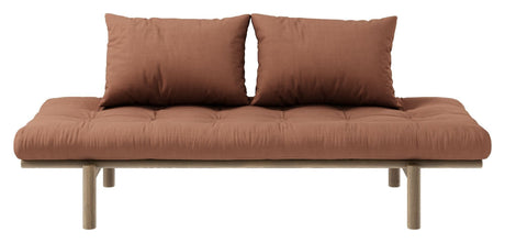 Pace Daybed Sovesofa, Brun lakeret fyrretræ, Clay Brown - Unoliving.com