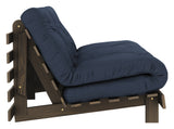 Roots 160 Sovesofa, Brun lakeret fyrretræ, Navy - Unoliving.com