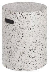 Jenell Outdoor Sidebord, Ø35, Hvid Fibercement