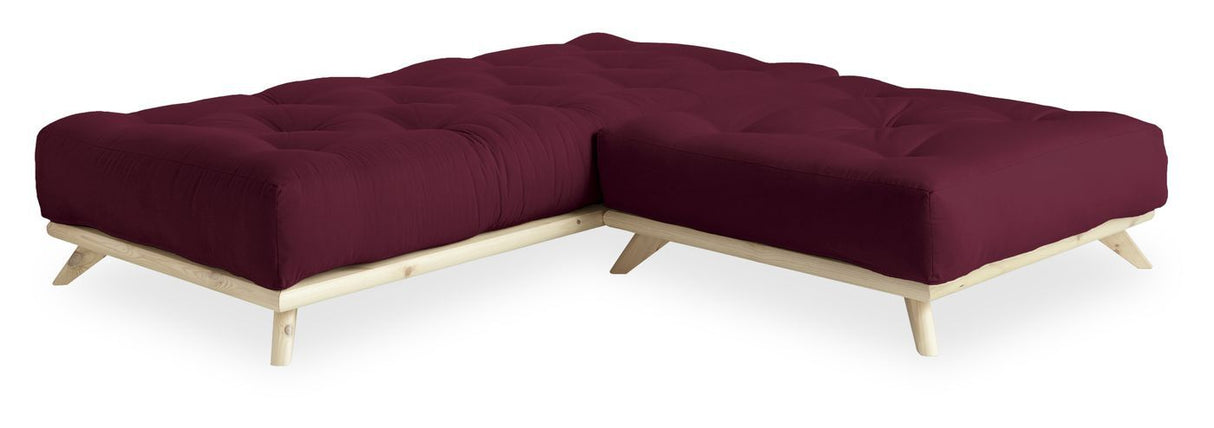 Senza Daybed, Bordeaux/Natur - Unoliving.com