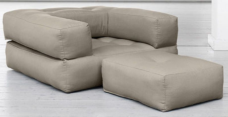 Cube Futon, Beige - Unoliving.com