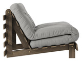 Roots 90 Sovesofa, Brun lakeret fyrretræ, Grey - Unoliving.com