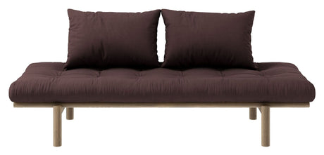 Pace Daybed Sovesofa, Brun lakeret fyrretræ, Brown - Unoliving.com