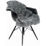 Premium kort krøllet Lammeskind fra NZ 115 - Light Grey snowtop - Unoliving.com