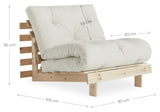 Roots 90 Sovesofa, Fyrretræ/Offwhite - Unoliving.com