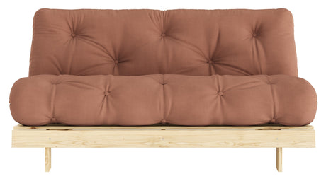 Roots 160 Sovesofa, Fyrretræ/Ler brun, - Unoliving.com