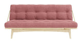 Folk Sovesofa, Fyrretræ, Sorbet Pink fløjl - Unoliving.com