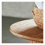 Gro Sofabord Ø90, Rattan - Unoliving.com