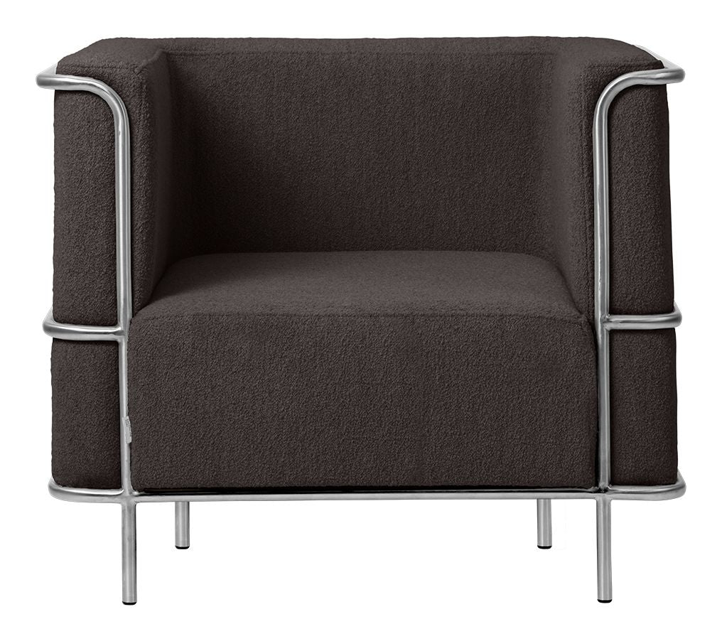 Modernist Loungestol, Brun bouclé - Unoliving.com