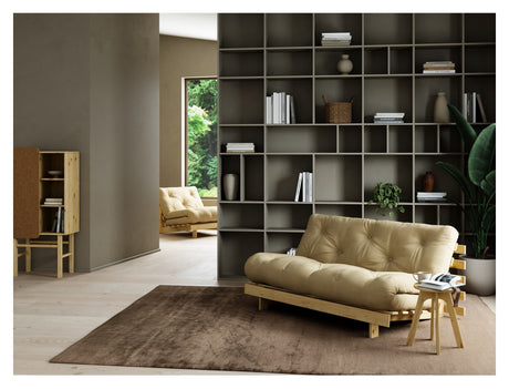 Roots 160 Sovesofa, Fyrretræ/Wheat beige,