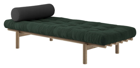 Next Daybed Sovesofa, Brun lakeret fyrretræ, Seaweed fløjl - Unoliving.com