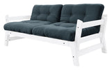 Step Sovesofa, Petroleum Blue/Hvid - Unoliving.com