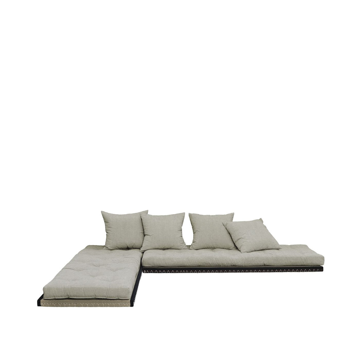 Chico Futon Sofa, Linen m. Tatami måtter - Unoliving.com