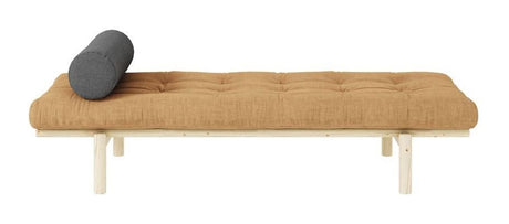 Next Daybed Sovesofa, Lakeret fyrretræ, Brun fløjl - Unoliving.com