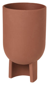 Serene Blomsterkrukke, M, Rød Terracotta - Unoliving.com