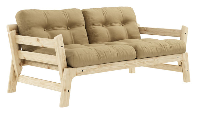 Step Sovesofa, Fyrretræ/Beige - Unoliving.com