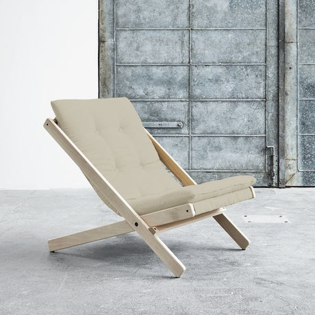 Boogie Loungestol, Beige/Natur - Unoliving.com