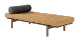 Next Daybed Sovesofa, Brun lakeret fyrretræ, Brun fløjl - Unoliving.com