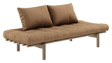 Pace Daybed Sovesofa, Brun lakeret fyrretræ, Mocca - Unoliving.com