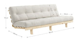 Lean Sovesofa, Sorbet Pink fløjl - Unoliving.com