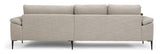 Nabbe 3-pers. Sofa m. chaiselong, højre, Sand stof - Unoliving.com