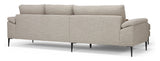 Nabbe 3-pers. Sofa m. chaiselong, venstre Sand stof - Unoliving.com