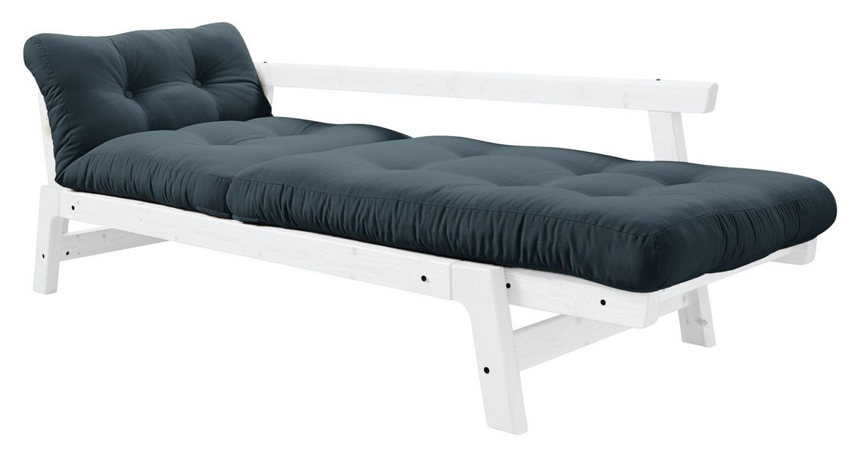 Step Sovesofa, Petroleum Blue/Hvid - Unoliving.com