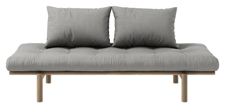 Pace Daybed Sovesofa, Brun lakeret fyrretræ, Grey - Unoliving.com