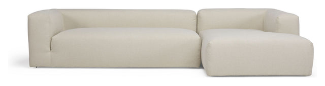 Kornum Sofa med chaiselong højre, Offwhite Bouclé - Unoliving.com