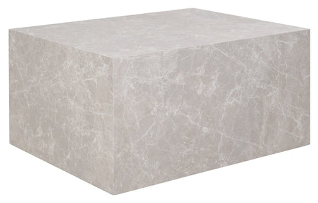 Prague sofabord marmor/beige, 60cm - Unoliving.com