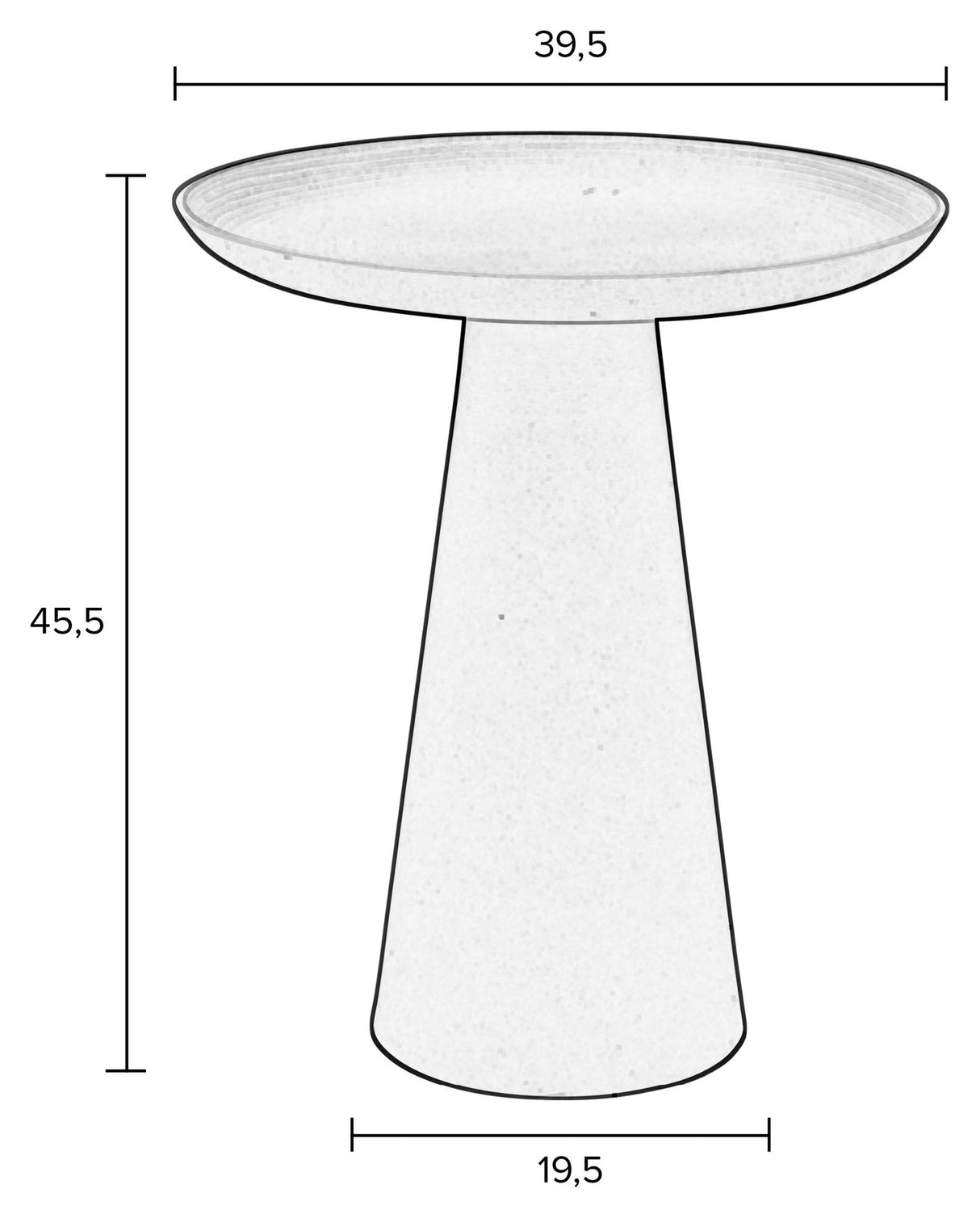 homii Ringar Sidebord  Ø45,5, Blå