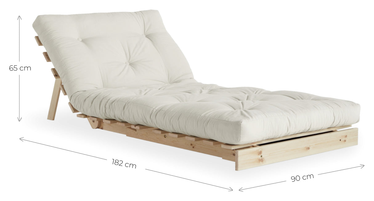 Roots 90 Sovesofa, Fyrretræ/Offwhite - Unoliving.com