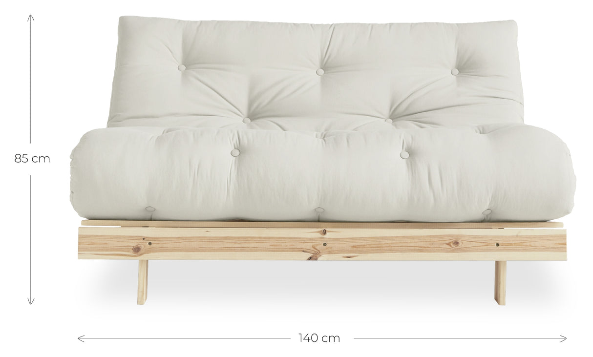 Roots 140 Sovesofa, Olive Green/Natur - Unoliving.com