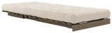 Roots 90 Sovesofa, Brun lakeret fyrretræ, Beige - Unoliving.com