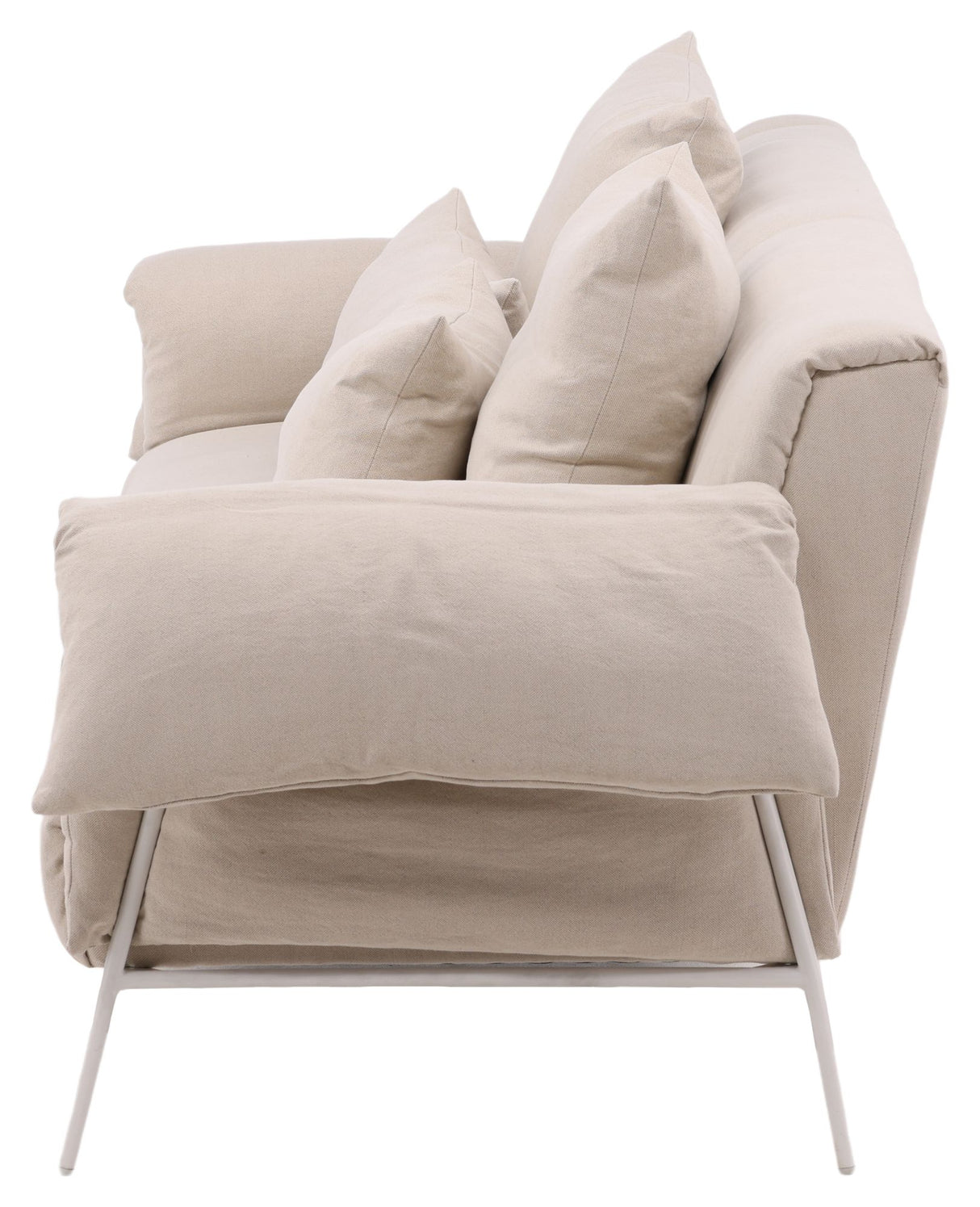 Öckerö 3-pers sofa - Hvid/beige linned - Unoliving.com