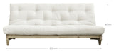 Fresh Sovesofa, Dark Grey/Natur - Unoliving.com