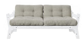 Step Sovesofa, Linen/Hvid - Unoliving.com