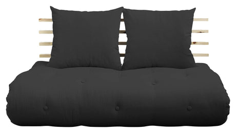 Shin Sano Futon Sofa, Dark Grey/Natur - Unoliving.com