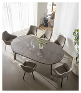 Glenside, spisebord Ø130 - brun/eg - Unoliving.com