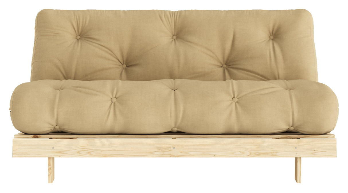 Roots 160 Sovesofa, Fyrretræ/Wheat beige,