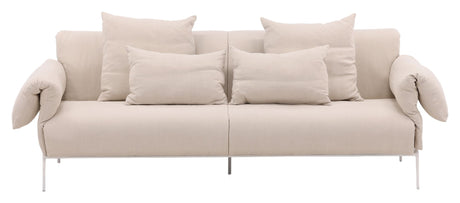 Öckerö 3-pers sofa - Hvid/beige linned - Unoliving.com