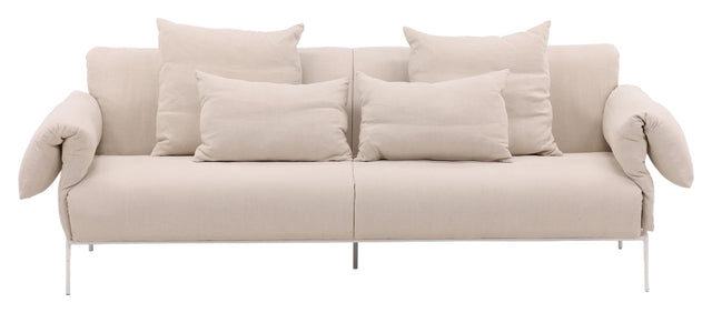 Öckerö 3-pers sofa - Hvid/beige linned - Unoliving.com