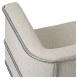 Modernist Loungestol, Beige Bouclé - Unoliving.com