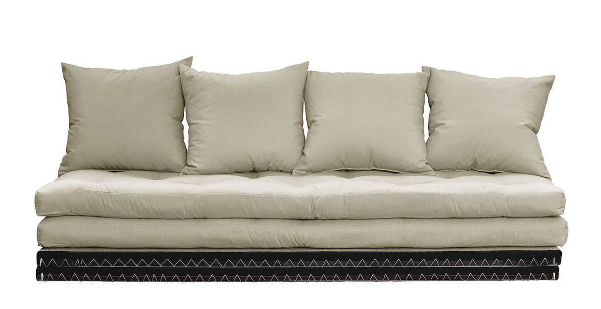 Chico Futon Sofa, Beige m. Tatami måtter - Unoliving.com